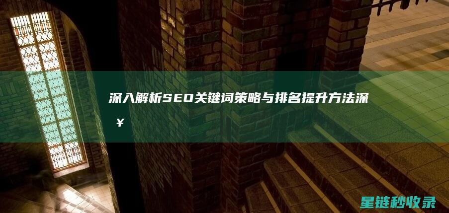 深入解析SEO关键词策略与排名提升方法 (深入解析sas电子版)