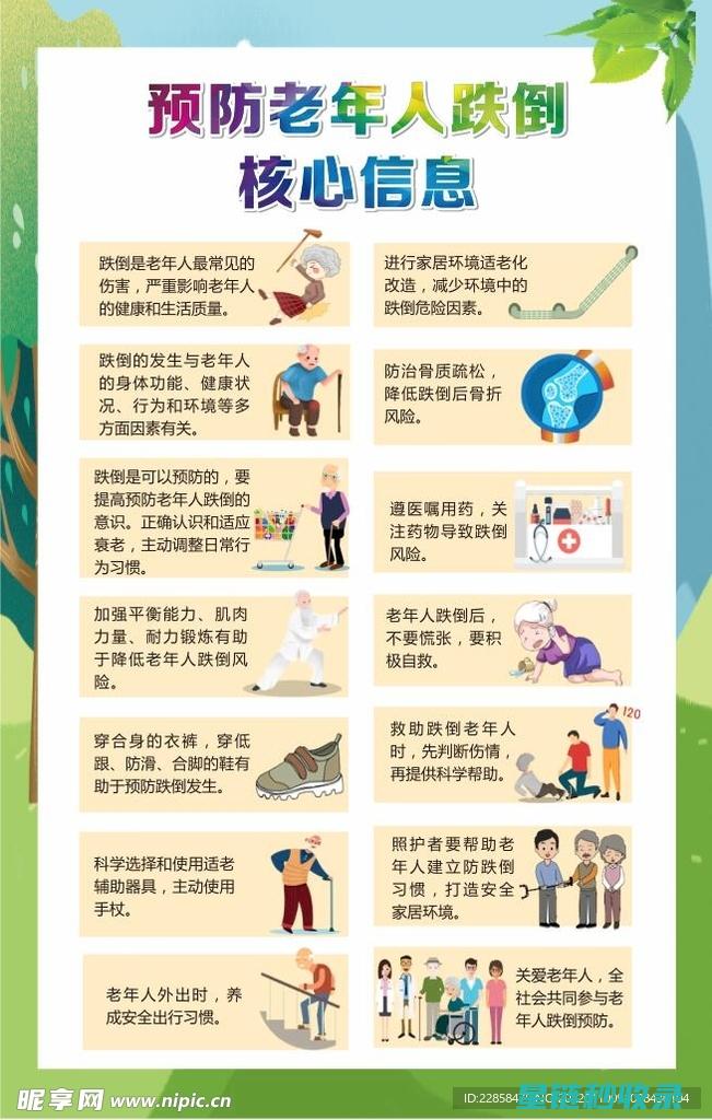 老年人防跌倒全攻略：家居环境改造与日常护理技巧 (老年人防跌倒健康宣教ppt)
