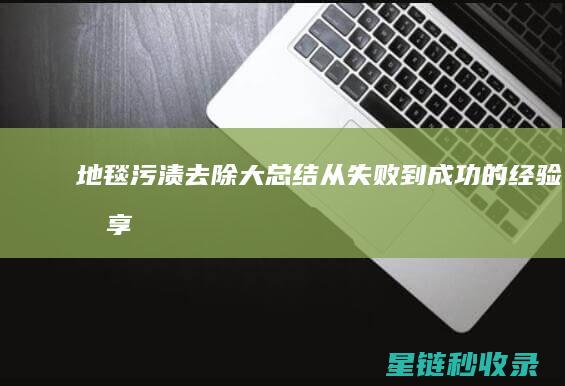 地毯污渍去除大总结：从失败到成功的经验分享 (地毯污渍去除办法)